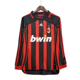 Camisa Retro AC Milan Manga Longa Home 06/07