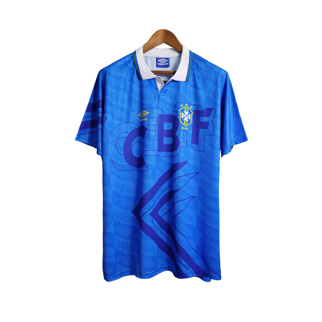 Camisa Retrô Seleção Brasil 1992 Away