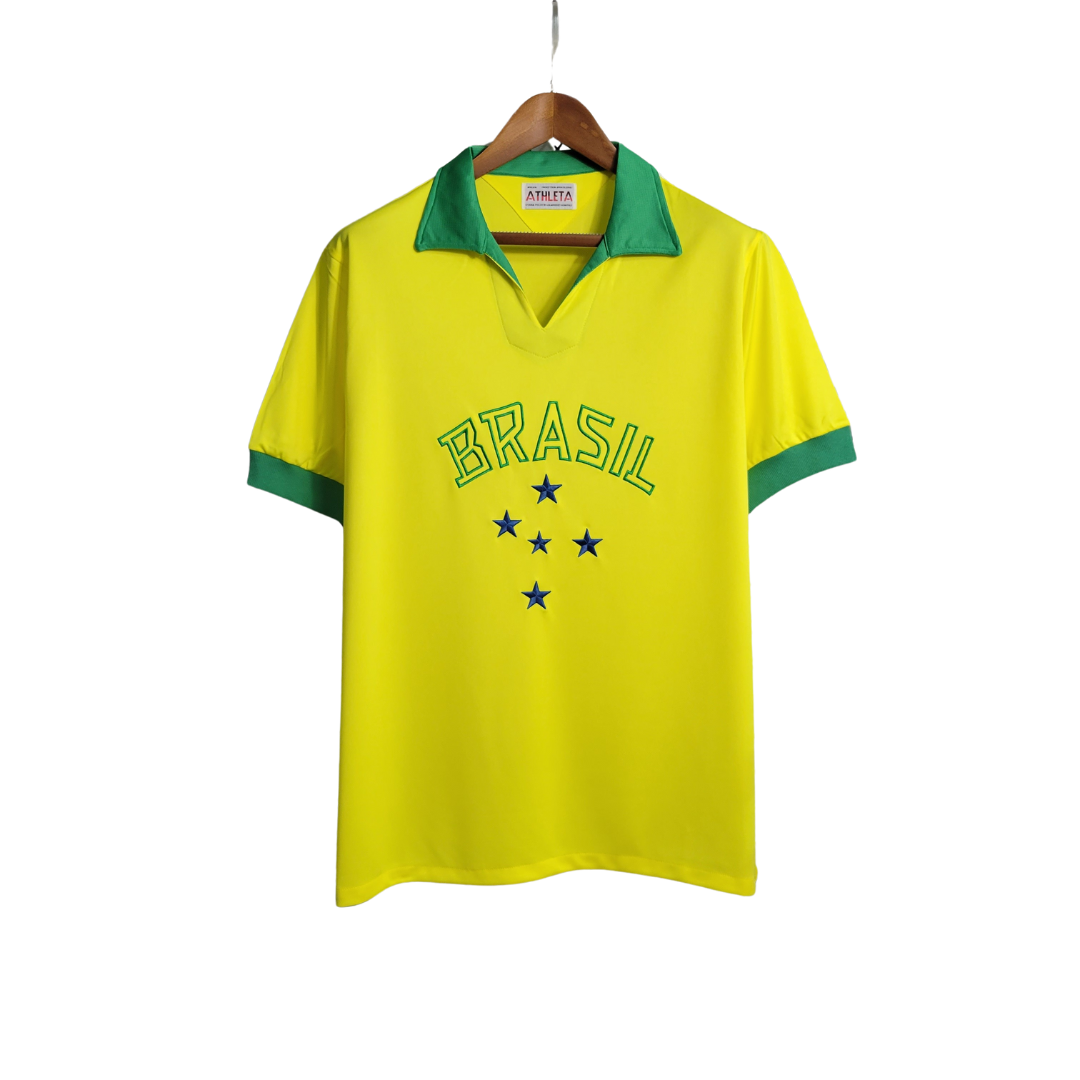 Camisa Retrô Seleção Brasil 1958 Home