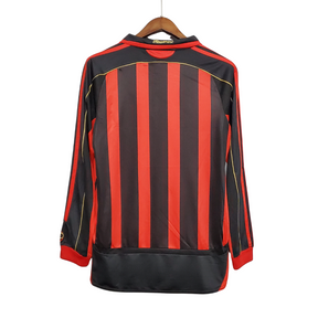 Camisa Retro AC Milan Manga Longa Home 06/07