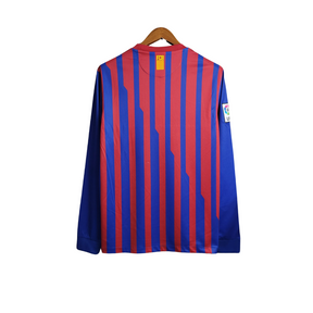 Camisa Retrô Barcelona Home Manga Longa 11-12