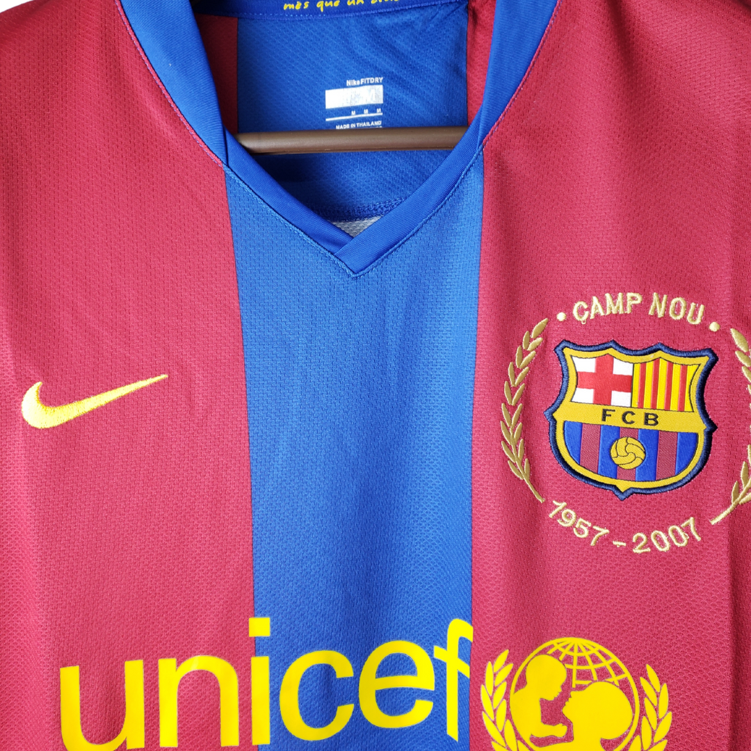 Camisa Retro Barcelona Longa Home 07/08