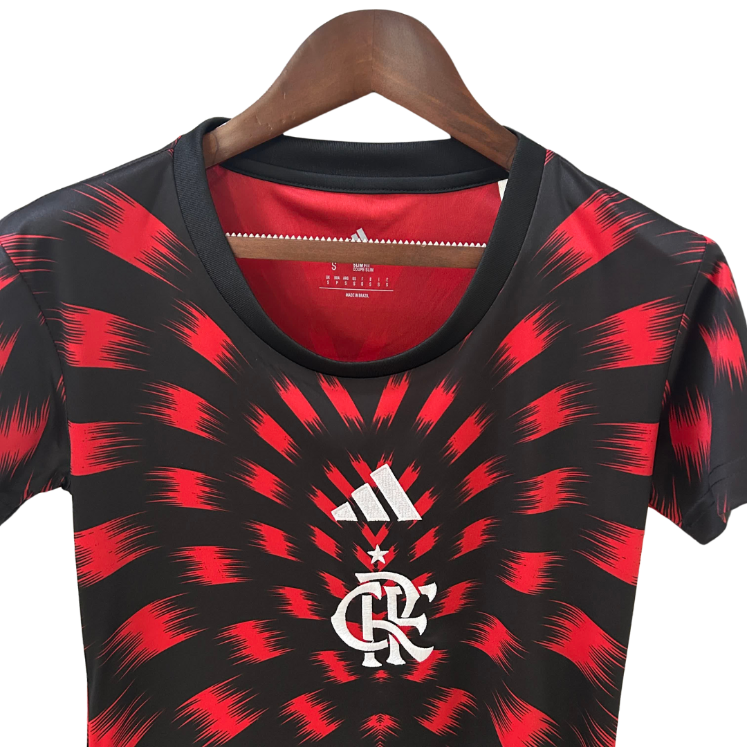 [LANÇAMENTO] Camisa Flamengo Pré Jogo 2025 Feminina