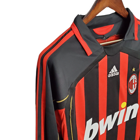 Camisa Retro AC Milan Manga Longa Home 06/07