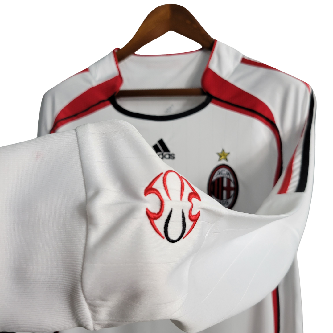 Camisa Retrô AC Milan Away Manga Longa 2006-07