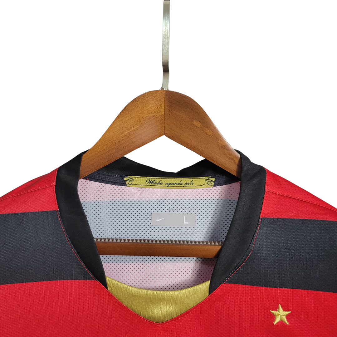 Retro Versão 2009 Flamengo Home Manga Longa
