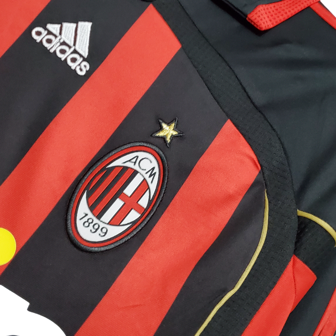 Camisa Retro AC Milan Manga Longa Home 06/07