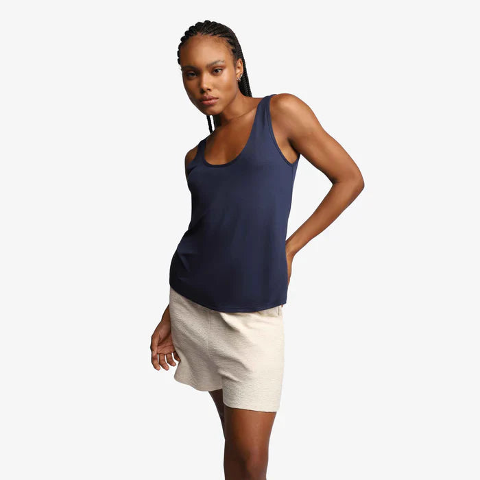 Regata Feminina Modal com Gola Redonda - Azul Marinho