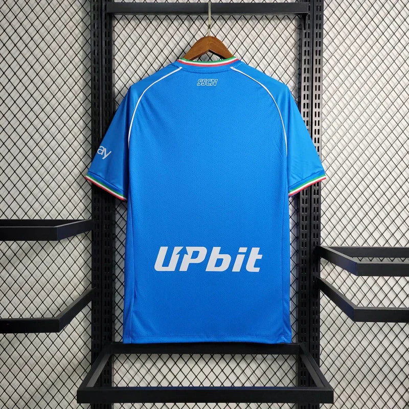 Camisa Napoli I 23/24 Torcedor EA7 Masculina - Azul