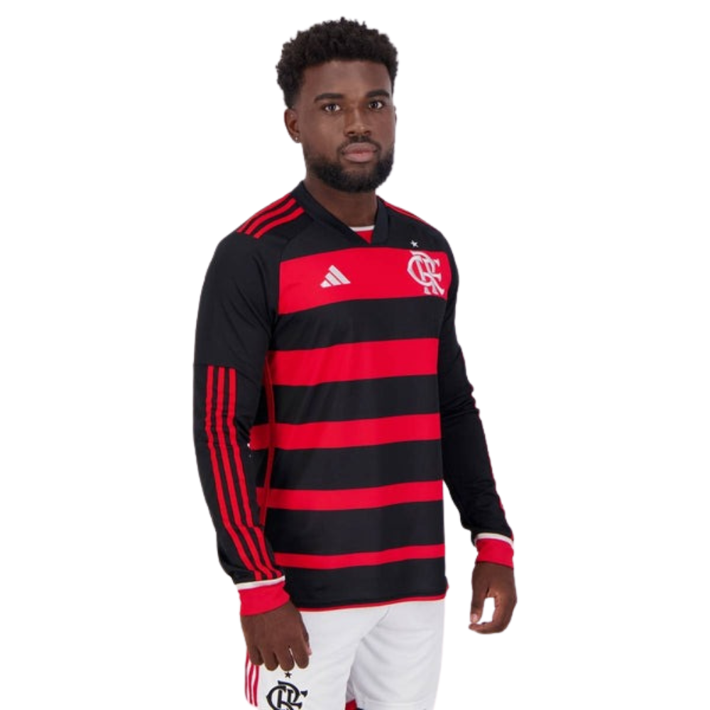 Camisa Flamengo I 2024 Manga Longa