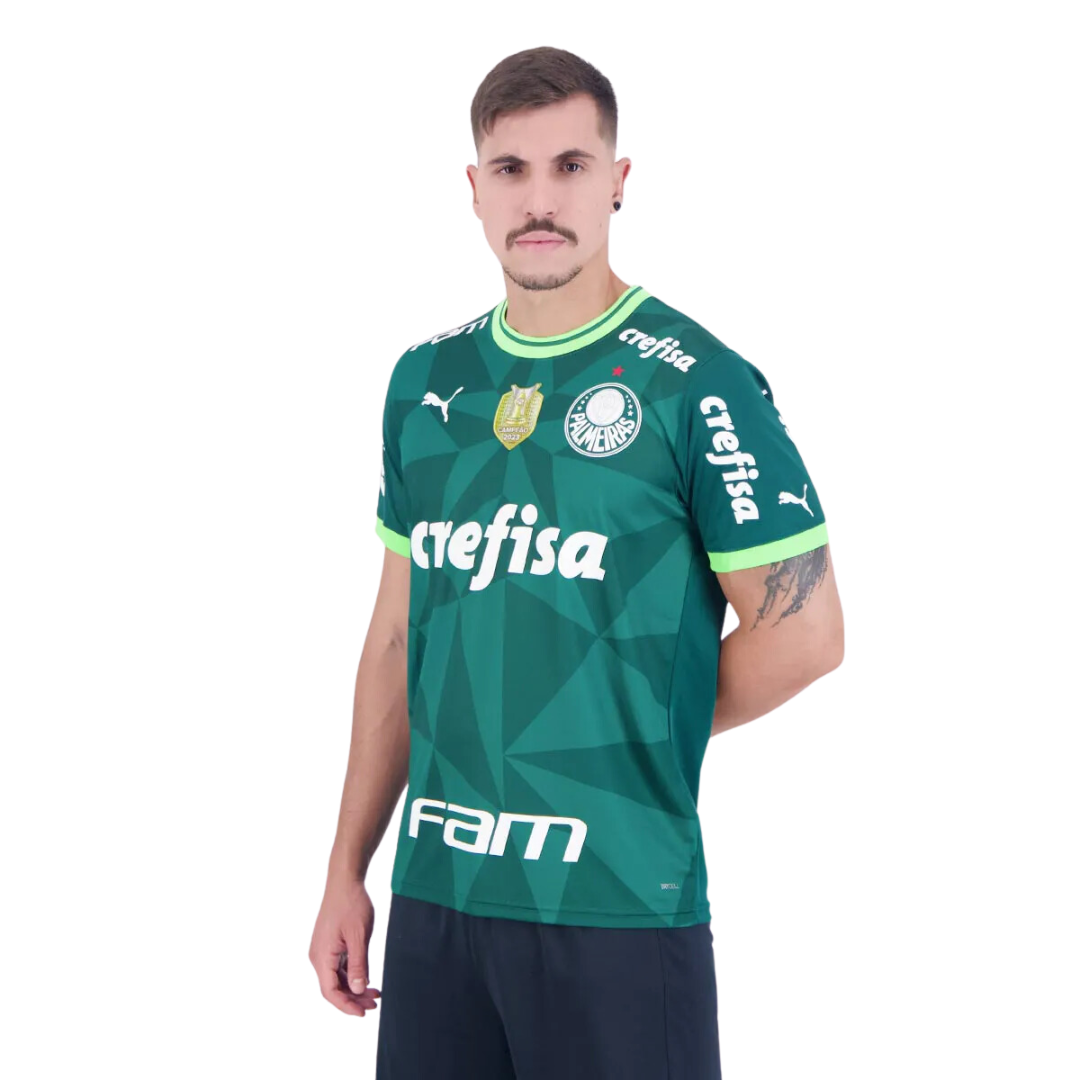 Camisa Puma Palmeiras I 2023 Campeão Brasileiro