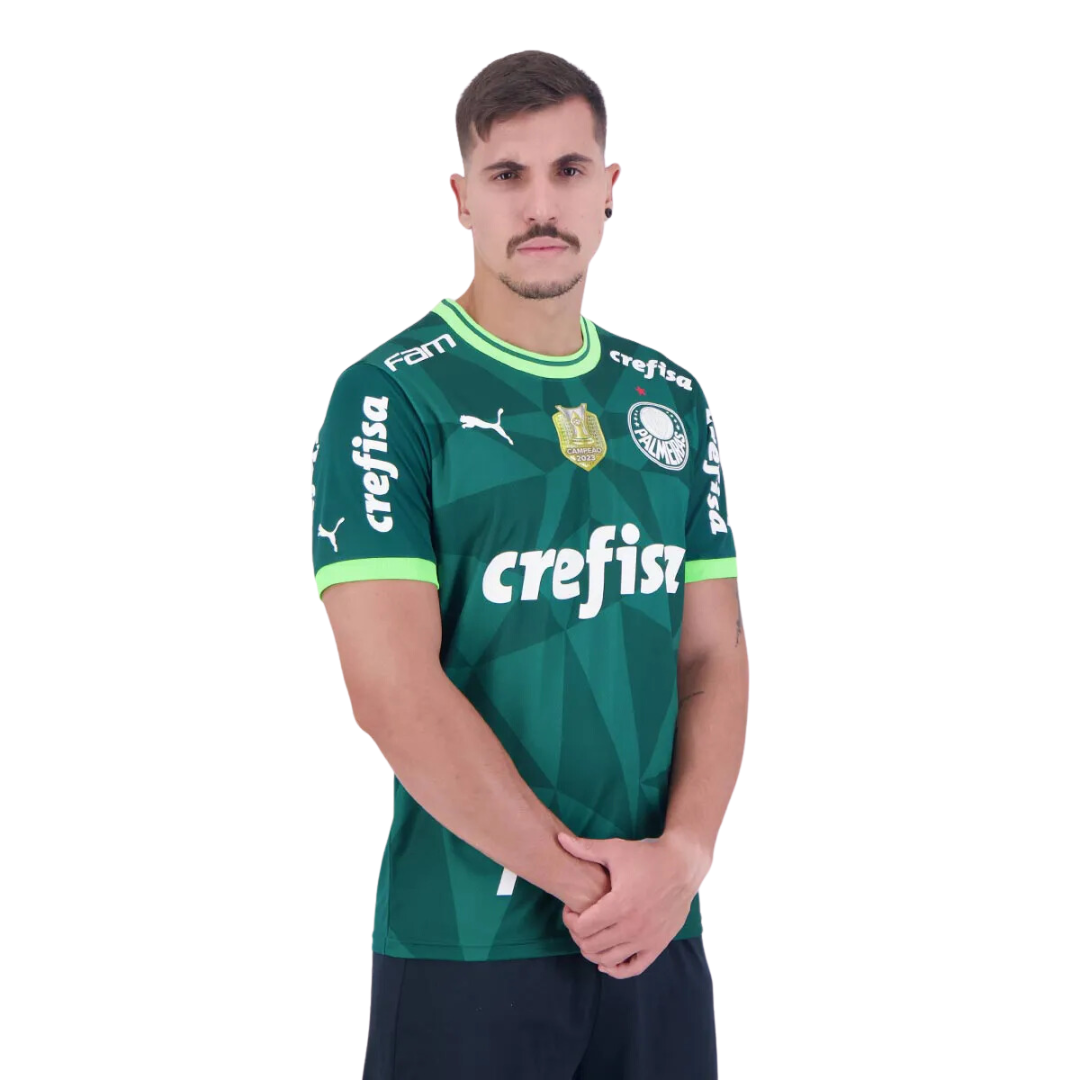 Camisa Puma Palmeiras I 2023 Campeão Brasileiro