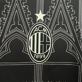 Camisa AC Milan X PLEASURES 2024/25 Torcedor Puma Masculina - Preta