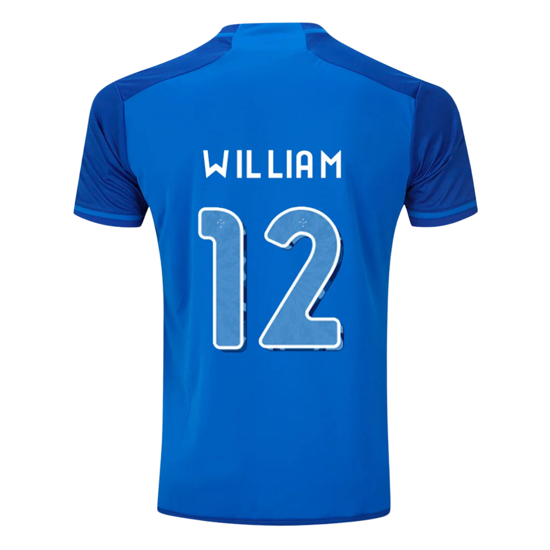 Camisa Cruzeiro I - William nº 12  - Torcedor  Masculina   24/25