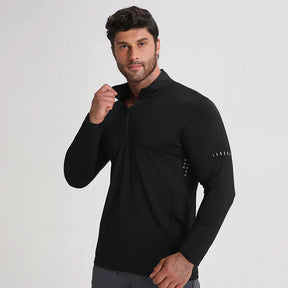 Jaqueta térmica masculina com zíper para Academia