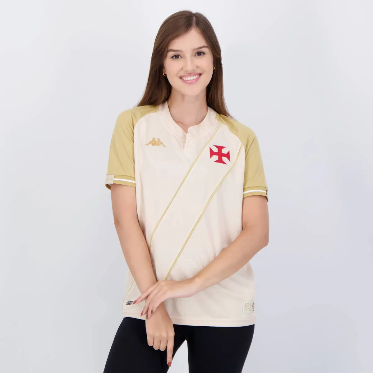 Camisa Kappa Vasco III 2024 Feminina