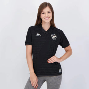 Camisa Kappa Vasco III 2024 Feminina Preta