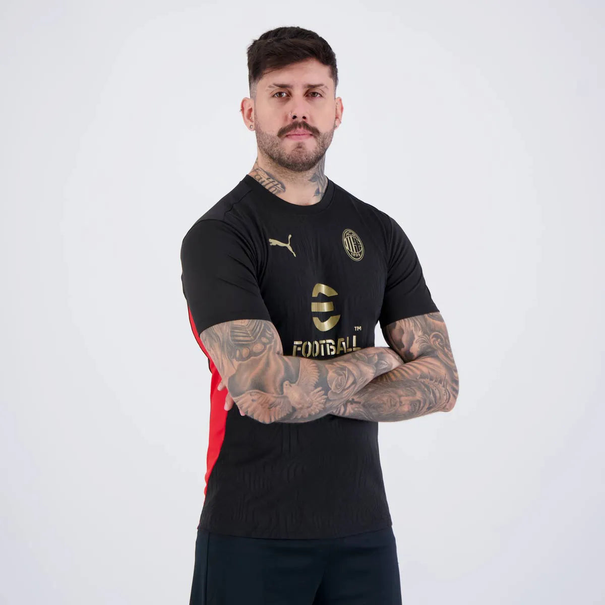 Camisa Puma Milan Treino 2025 Preta