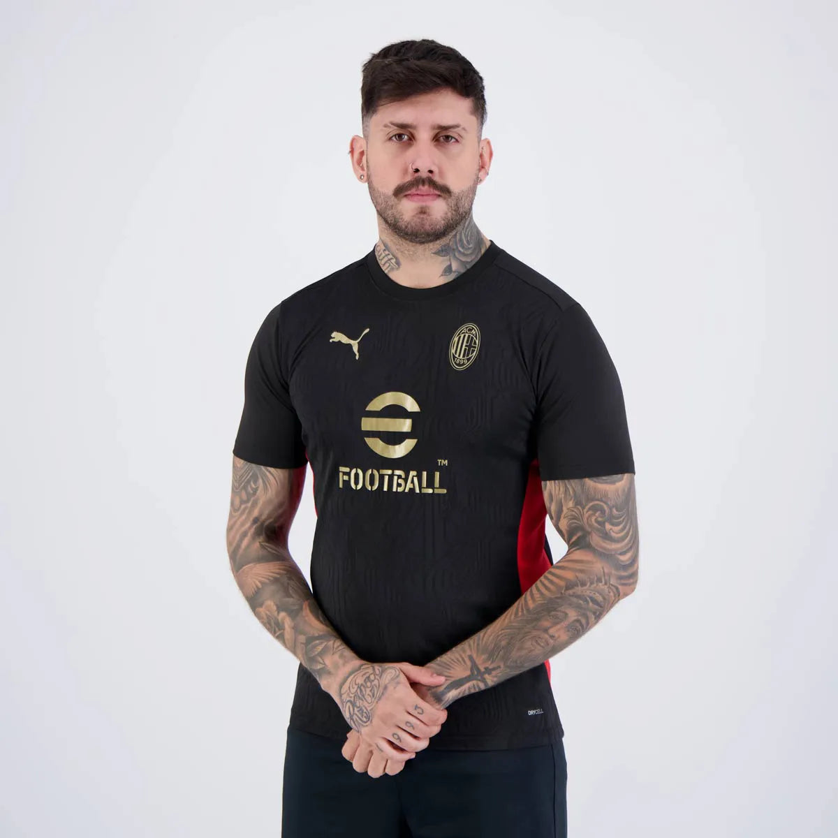 Camisa Puma Milan Treino 2025 Preta