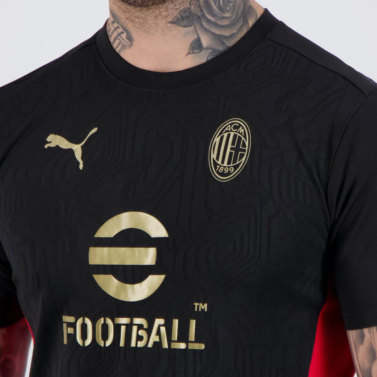 Camisa Puma Milan Treino 2025 Preta