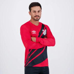 Camisa Umbro Athletico Paranaense I 2024 Manga Longa Torcedor